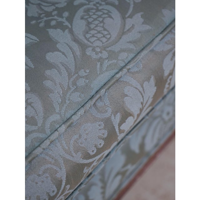 Hancock & Moore Damask Upholstered Chippendale Sofa For Sale - Image 12 of 18