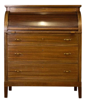 Vintage Mahogany Cylinder Secretary