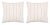 Transitional Napa White 22x22 Pillow, A Pair For Sale - Image 3 of 3