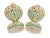 Antique Italian Polychrome and Gilt Embossed Reticulated Majolica Jewel Urns - a Pair For Sale - Image 12 of 13