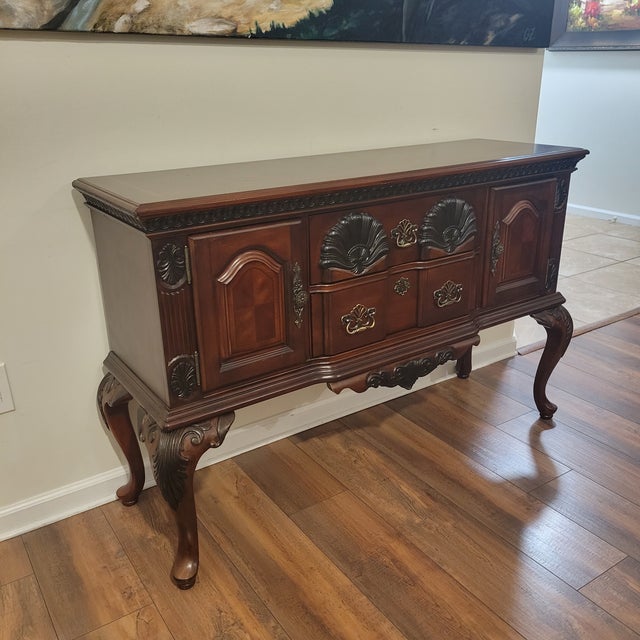 Mid-Century Modern 1970s French Provincial Sideboard Buffet For Sale - Image 3 of 16