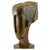 Brown Unknown, Woman's Head, Brown Patinated Bronze For Sale - Image 8 of 8
