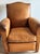 French Vintage Pair of French Leather Moustache Chairs For Sale - Image 3 of 18