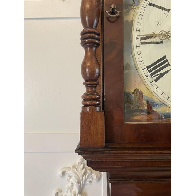 Antique George III Mahogany 8 Day Longcase Clock, 1800s For Sale - Image 6 of 15