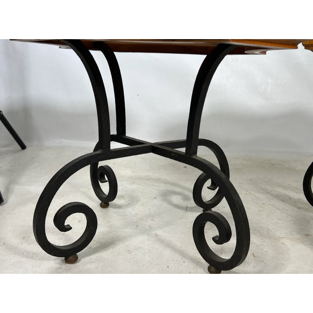 Metal Vintage Drexel Heritage Side Stands - a Pair For Sale - Image 7 of 12