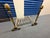 Metal Antique Brass & Iron Andirons With Fire Grate – Decorative Fireplace Set For Sale - Image 7 of 7