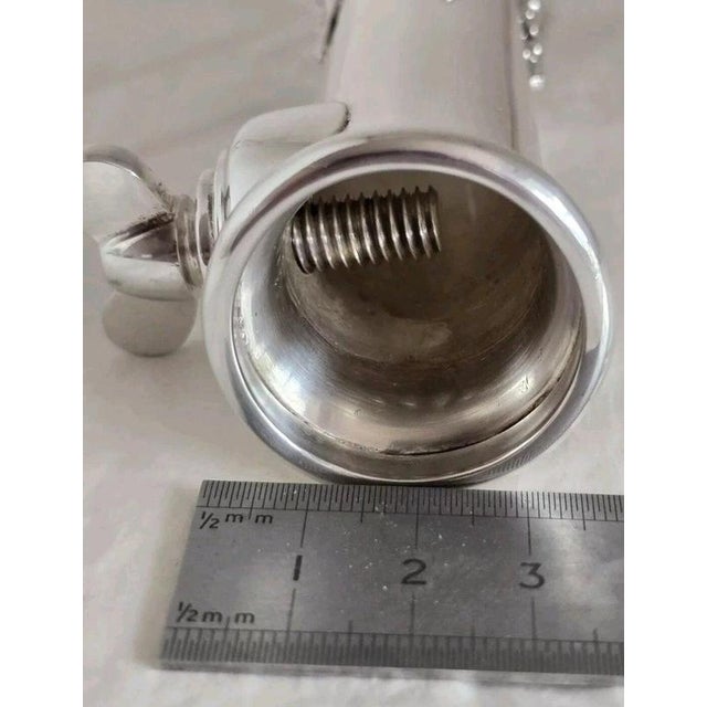 Sterling Silver Pierced Posy Holder by Hugh Crawshaw, Sheffield, 2004 For Sale - Image 17 of 18