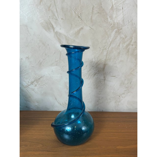Blue Spiral Vases, 1890s For Sale - Image 5 of 14