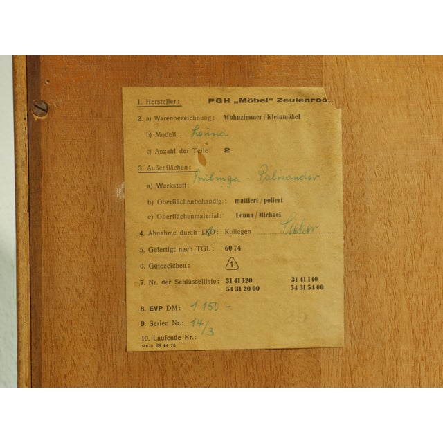 1960s Mid-Century 2-Piece Highboard in Rosewood, Germany, 1960s For Sale - Image 5 of 18