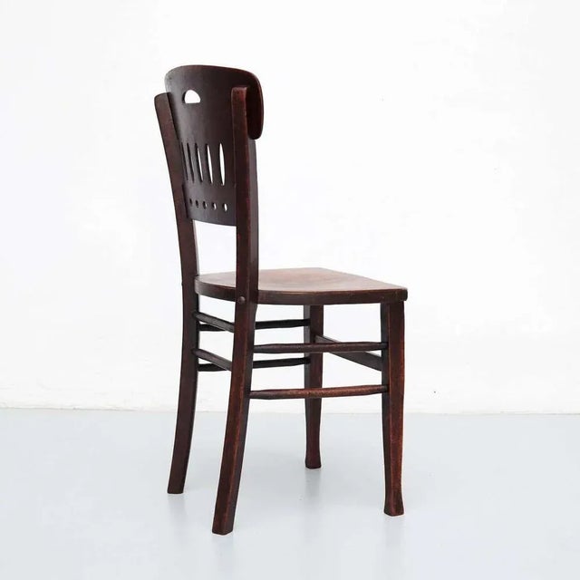 Vintage Wood Bistro Chairs from Luterma, Set of 12 For Sale - Image 3 of 12