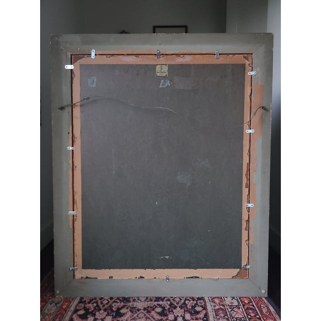 Carol Aus Antique 1910s Oil Painting Portrait of a Lady For Sale - Image 15 of 18