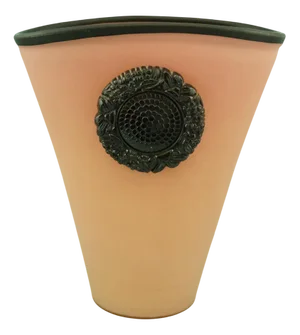 Vintage Pink Opaline Glass and Black Glass Paste Lamp by Tommaso Barbi, 1960s