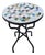 24” Colorful Handcrafted Moroccan Mosaic Table / Fish Scale Style For Sale