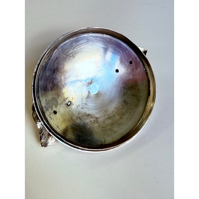 Vintage Mid-Century French Silver-Plated Bloody Mary Accessory / Celery Salt Lidded Box by Armand Verrières For Sale - Image 9 of 11