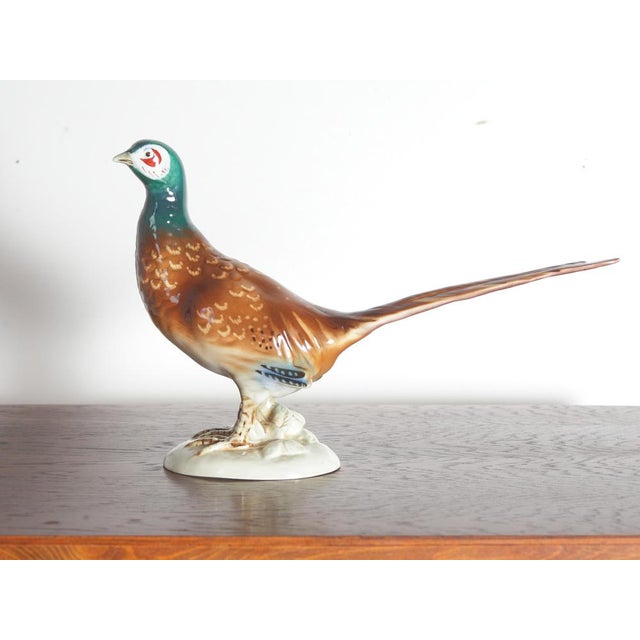 Porcelain Pheasant from Royal Dux Czechoslovakia, 1970s For Sale - Image 10 of 10