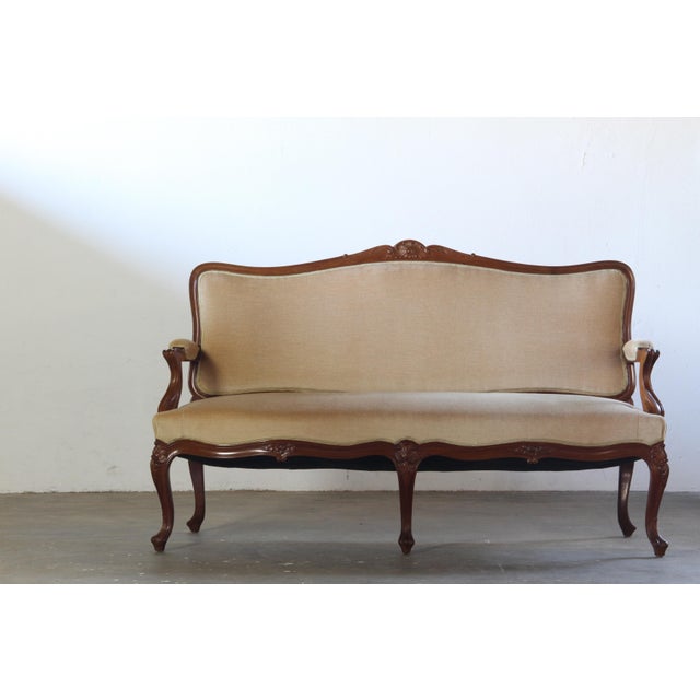 Antique Louis XV Style Sofa, France, 19th Century For Sale - Image 16 of 18