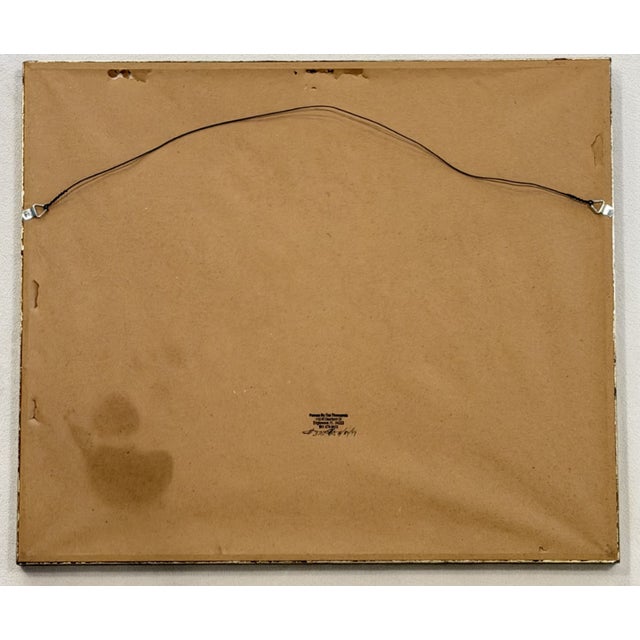 Tan Signed Ossi Czinner Art Print "Two Cats" For Sale - Image 8 of 8