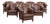 Club Chairs in Cowhide Leather, Set of 10 For Sale