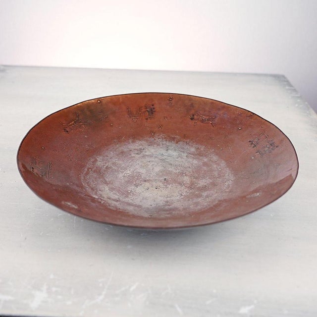 Enameled Copper Plate by Leonardo De Giudici For Sale - Image 5 of 5