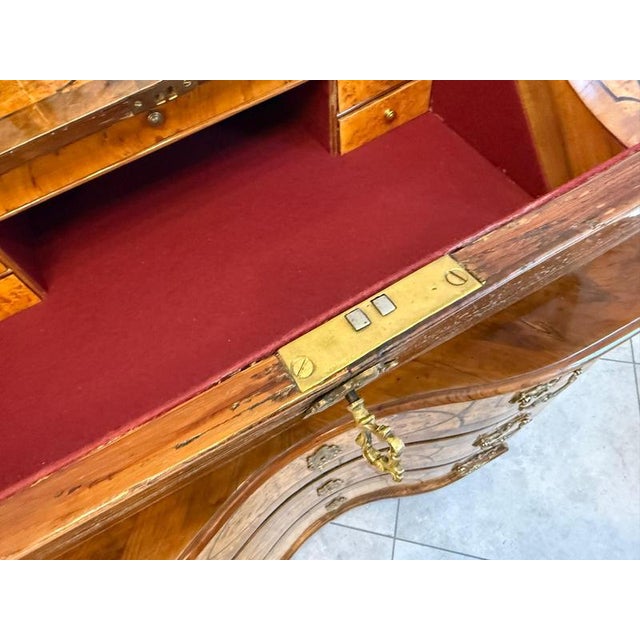 Antique Baroque Writing Secretary with Drawers For Sale - Image 13 of 18