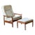 Danish Modern Teak Lounge Chair With Ottoman, Denmark, Circa 1970 For Sale