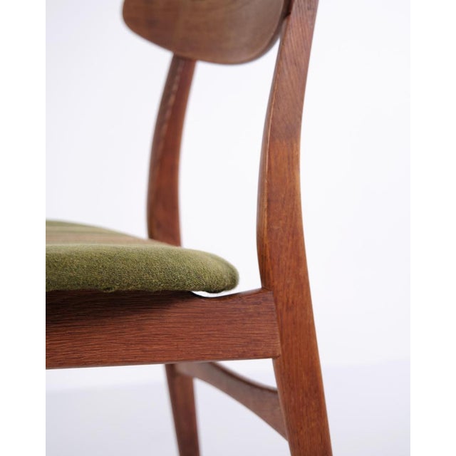 Model CH30 Dining Chairs in Teak and Oak attributed to Hans J. Wegner, 1950s, Set of 6 For Sale - Image 11 of 15