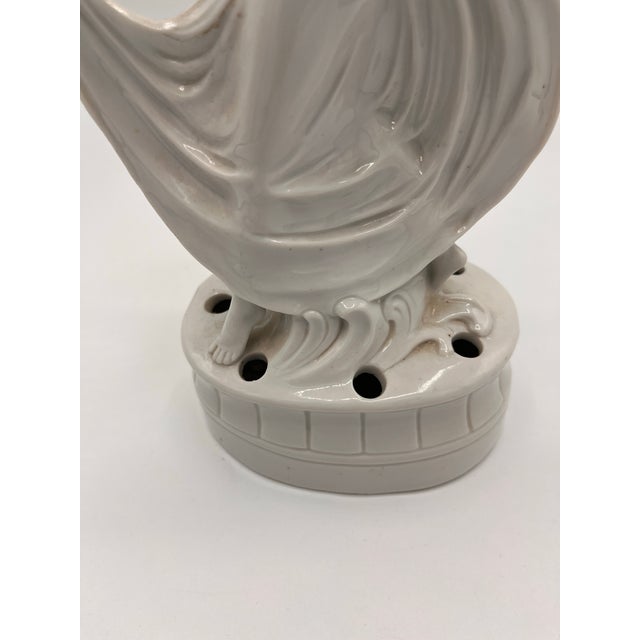 1940s Art Deco Porcelain Figural Flower Frog For Sale - Image 5 of 7