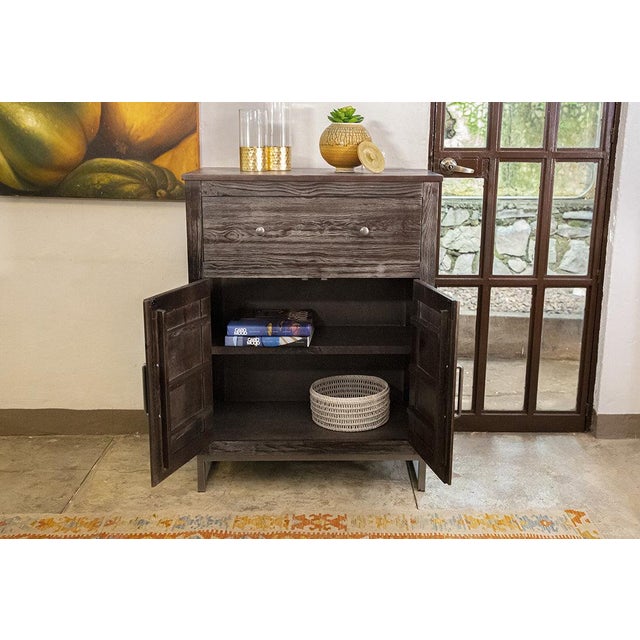 NEW! Annie Modern Farmhouse Server Cabinet - Gray Add a touch of modern farmhouse charm to your home with the Annie Modern...
