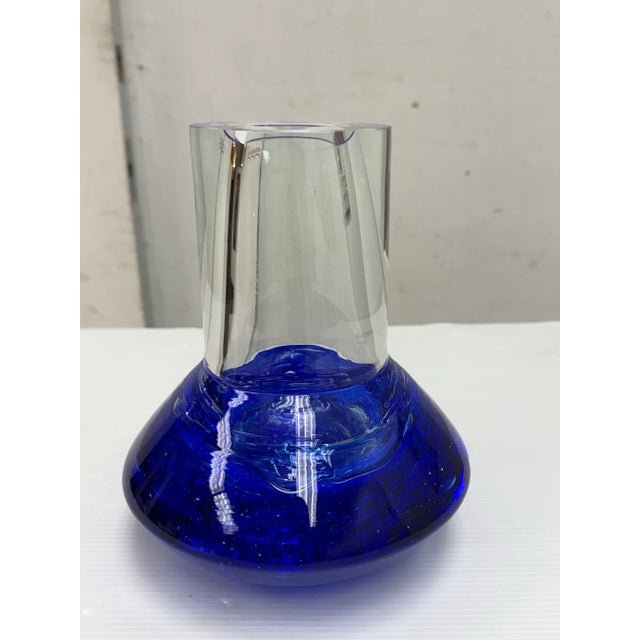 Art Nouveau Circa 2005 Alchymie Praha Glass Vase For Sale - Image 3 of 12