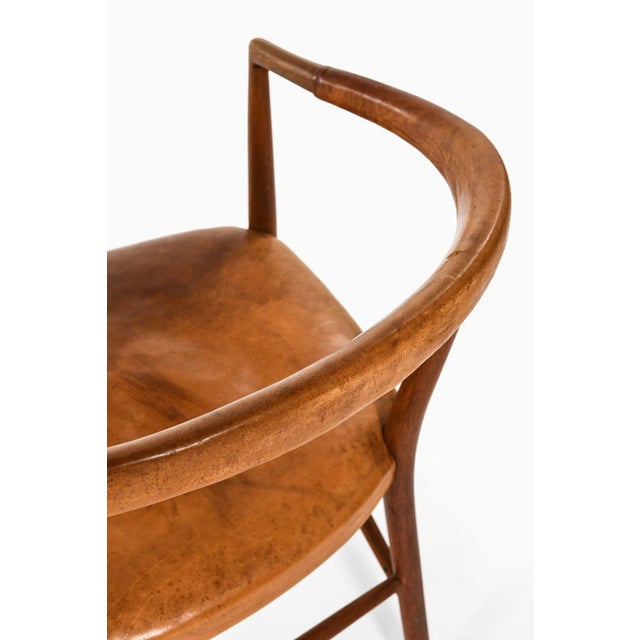 Un-Chair Armchair in Teak and Leather attributed to Jacob Kjær, 1949 For Sale - Image 6 of 9