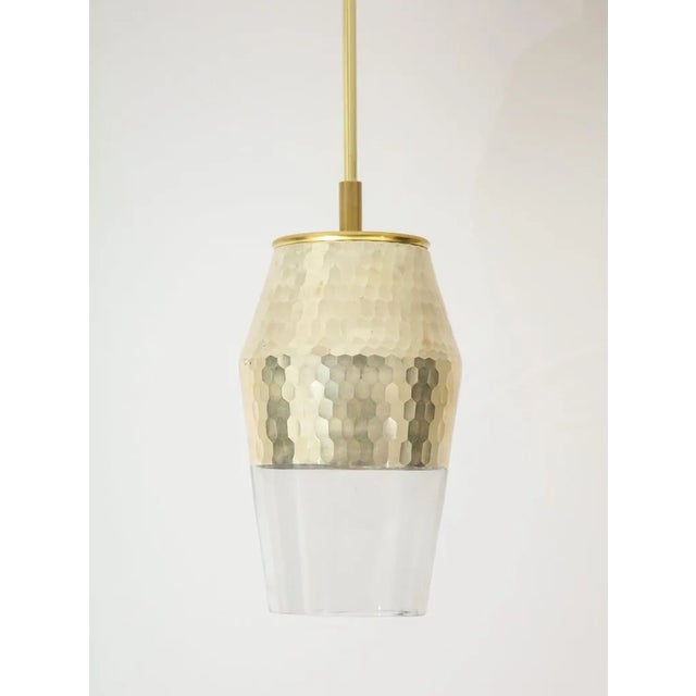 2000 - 2009 Honeycomb Pendant Lights - a Pair For Sale - Image 5 of 8