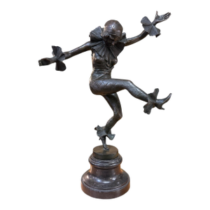A. Titze (German, 19th-20th Century), Dancing Columbine, Bronze, 20th Century