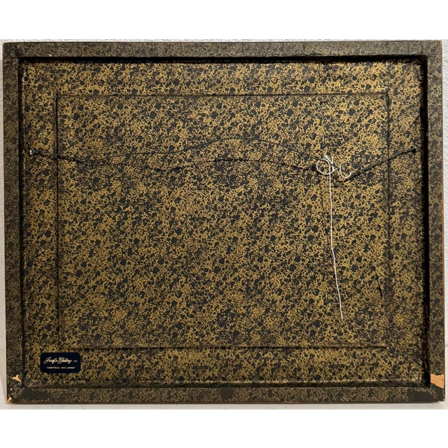 Brown George Schwacha Jr, Modernist Oil Painting George Schwacha Brooklyn Street Scene Fruit Market WPA, c.1940's For Sale - Image 8 of 16