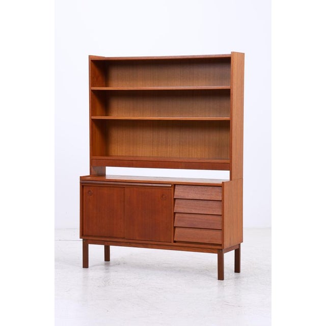 Mid-Century Danish Teak Bookcase with Drawers For Sale - Image 4 of 18