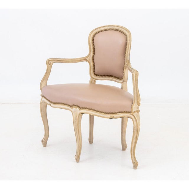 Late 18th Century Louis XVI Style White Painted Fauteuil For Sale - Image 5 of 7