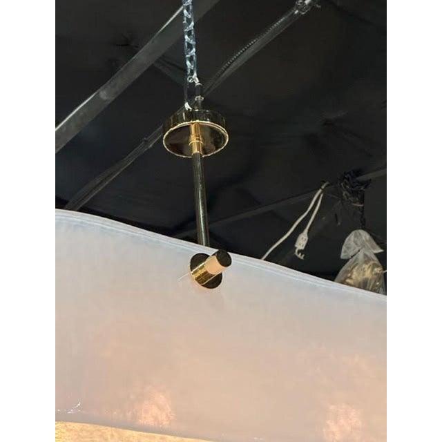 Custom Large Murano Glass Oval Island Chandelier For Sale - Image 9 of 10