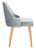 2020s Upholstered Dining Chair in Slate Blue & Gold - a Pair For Sale - Image 5 of 10