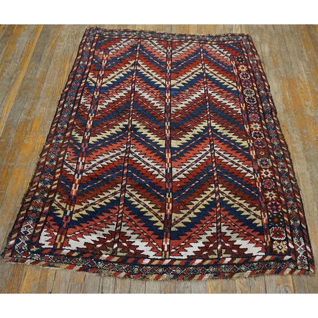 Late 19th Century NE Persian Quchan Carpet ( 4' x 4' 10'' - 122 x 147 cm ) General Rug Type: Persian Informal Specific Rug...