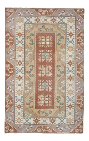 ative Turkish Soft Muted Color Oushak Living Room Rug 5'1" X 7'9"