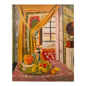 Henri Matisse Vintage 1973 Fauvism Lithograph Print " Interior With Phonograph " 1924