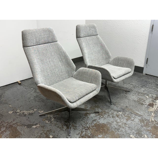 Modern Michael Vanderbyl for HBF Conexus Lounge Chairs, Pair For Sale - Image 3 of 12