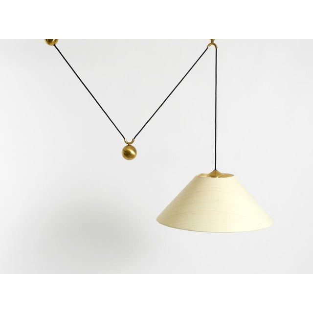 Large Kera Adjustable Counterweight Pendant Lamp by Florian Schulz 1980s For Sale - Image 13 of 13