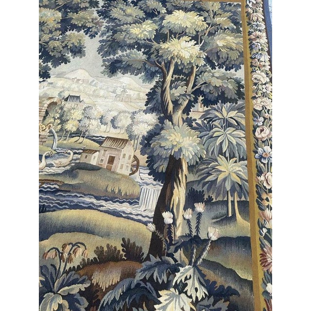 Antique French Aubusson Tapestry, 1940s For Sale - Image 14 of 18