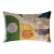 Green Yellow and Lilac Abstract Silk Velvet Pillow 16x24 Handmade Luxury Cushion For Sale