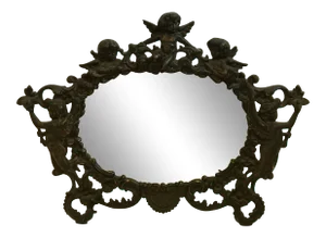 19th Century Bronze Table Mirror