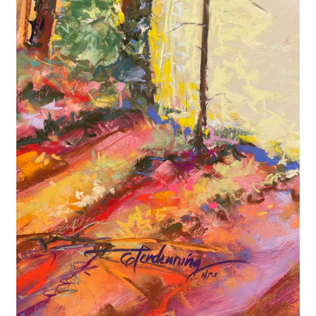 1990s Susan Glendenning Glowing Landscape Pastel For Sale - Image 5 of 6