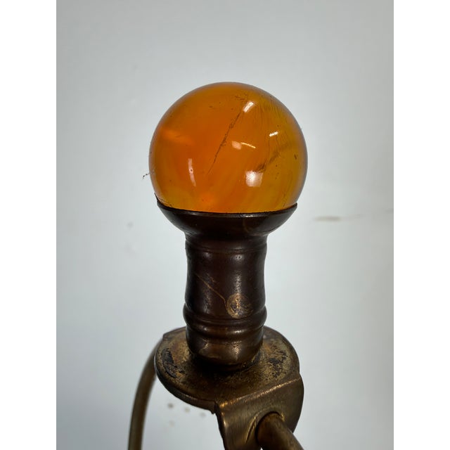 1960s Mid-Century Modern Wall Street Journal Printing Plate Walnut and Metal Table Lamp For Sale - Image 10 of 10