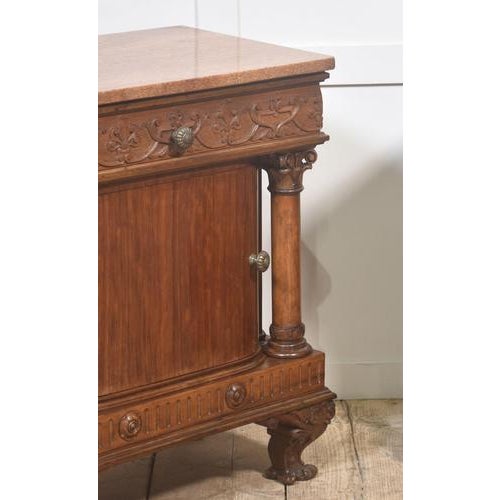 Carved Mahogany Bedside Cabinets, 1890s, Set of 2 For Sale - Image 6 of 14