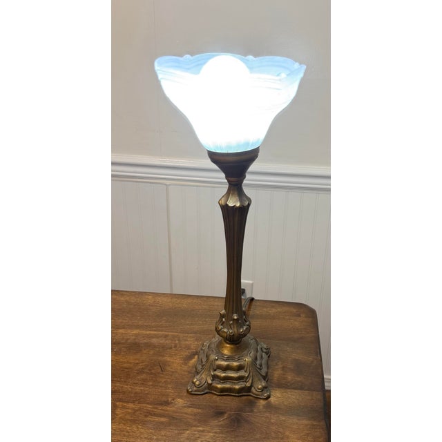 Art Nouveau Mid 20th Century Art Nouveau Table Lamp For Sale - Image 3 of 12