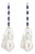 Nina Zhou Sapphire Diamond & Baroque Pearl Convertible Drop Earrings in 14k Yellow Gold - A Pair For Sale
